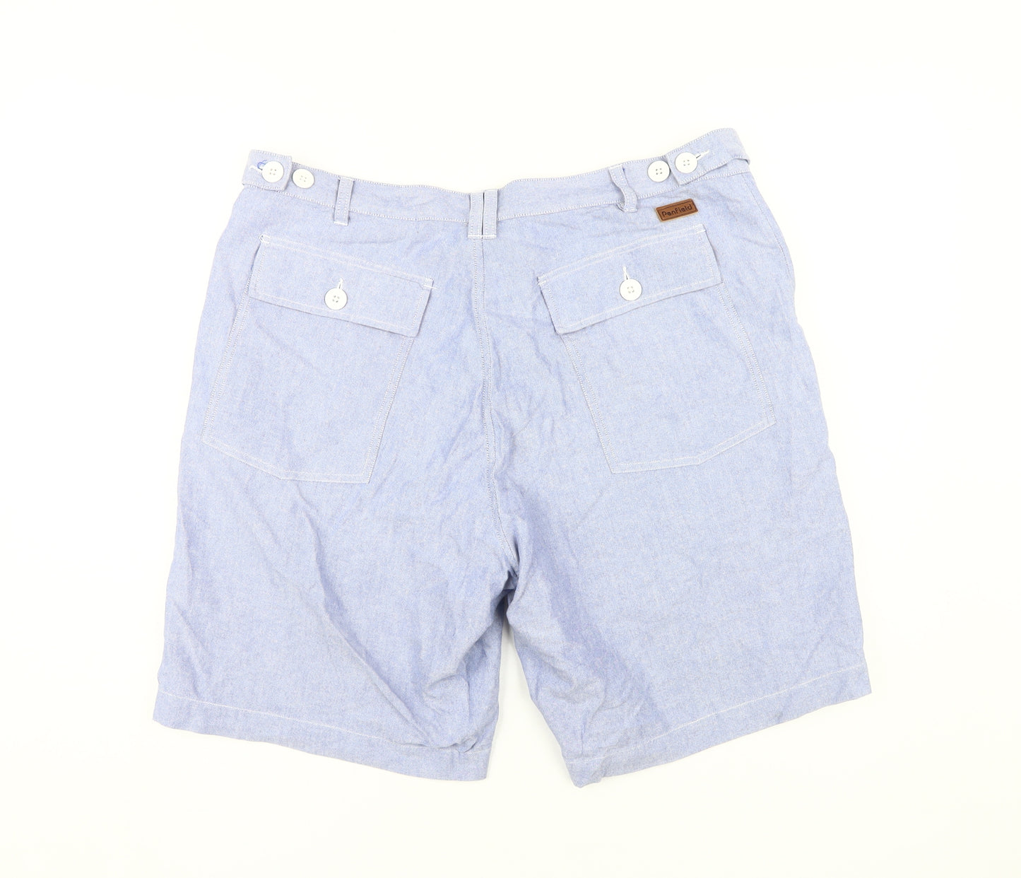 Penfield Men's Blue L Chino Shorts with Pockets
