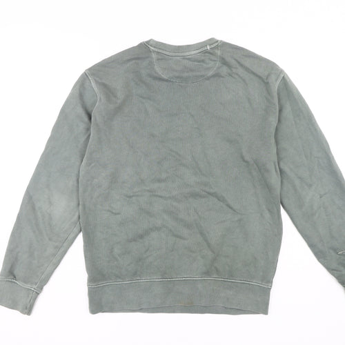 Marks and Spencer Men's Green Pullover Sweatshirt S