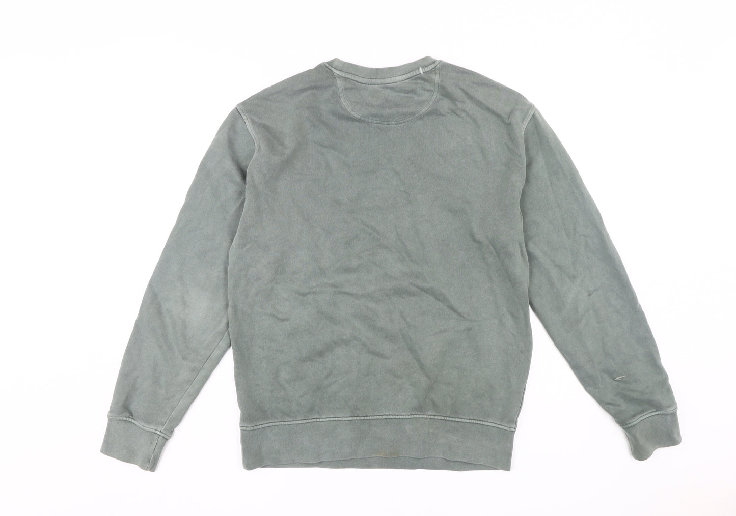 Marks and Spencer Men's Green Pullover Sweatshirt S