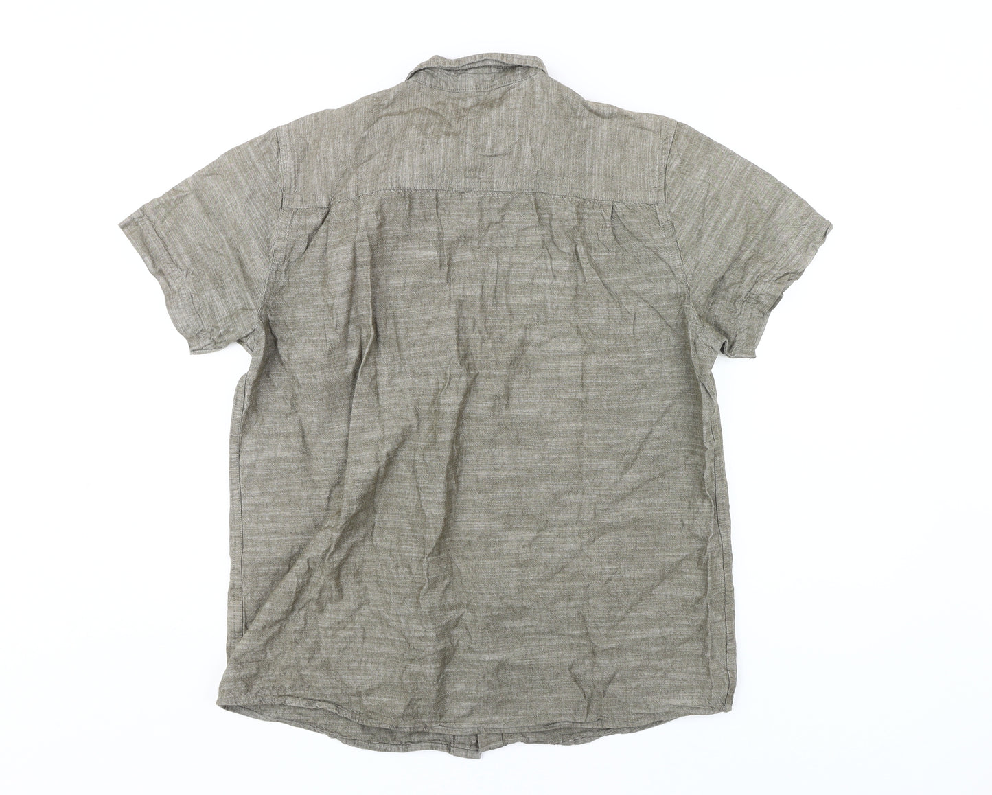 Mountain Warehouse Men's Beige Short Sleeve Shirt L