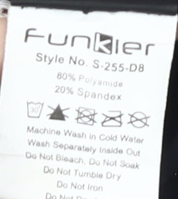 Funkier Men's Black Compression Cycling Shorts 2XL