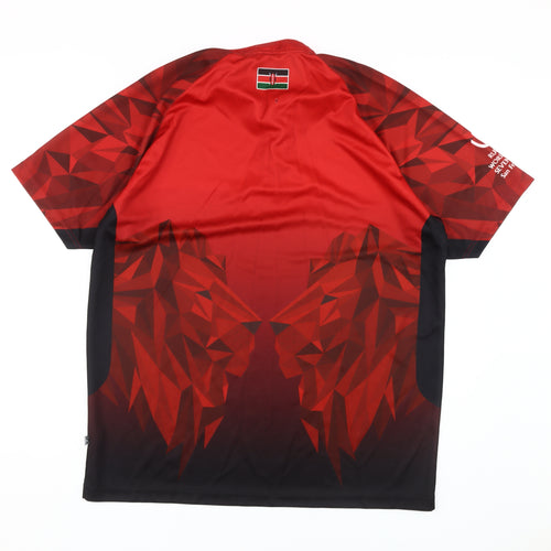 Samurai Men's Red Rugby Jersey XL, Lightweight