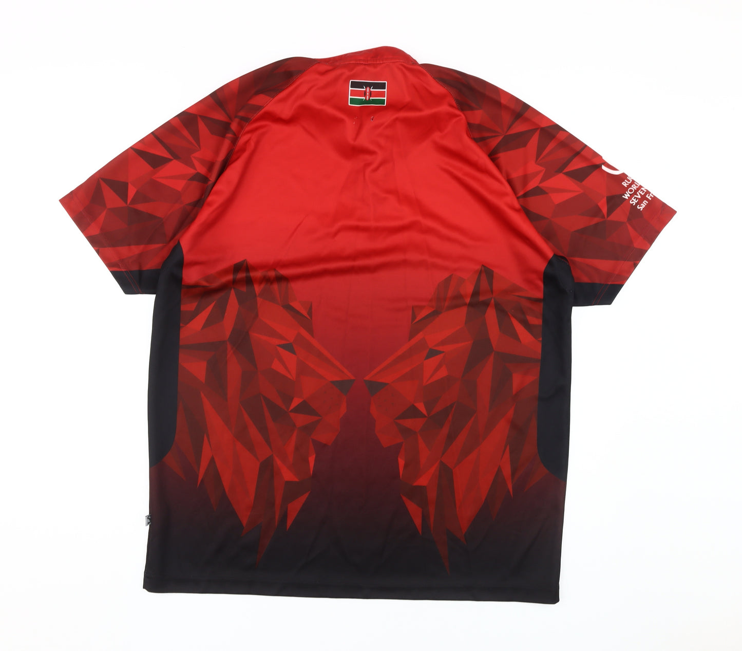 Samurai Men's Red Rugby Jersey XL, Lightweight