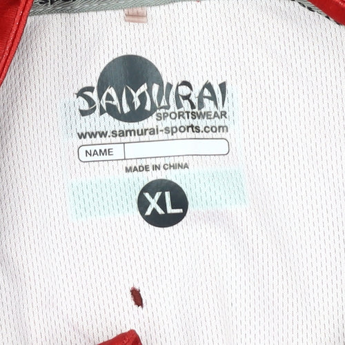 Samurai Men's Red Rugby Jersey XL, Lightweight