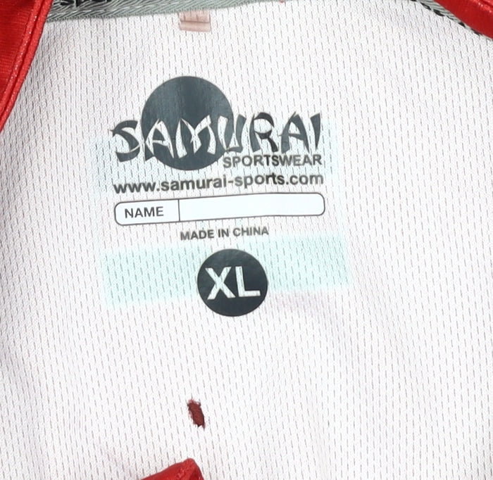 Samurai Men's Red Rugby Jersey XL, Lightweight