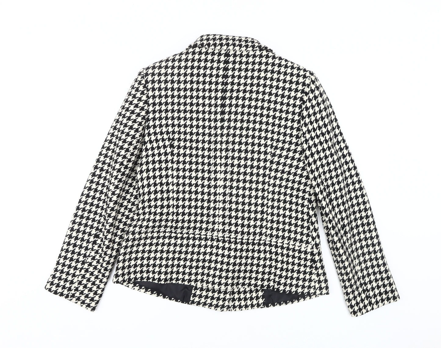 Isle Women's Black Houndstooth Jacket, Size 12