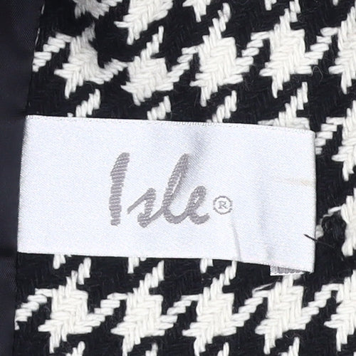 Isle Women's Black Houndstooth Jacket, Size 12