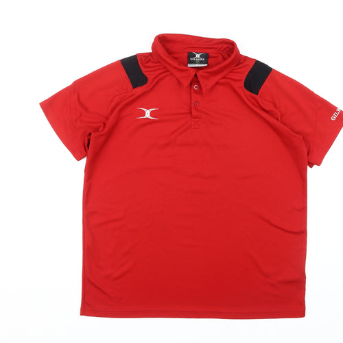Gilbert Men's Red XL Polo - Sports Activewear