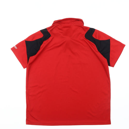 Gilbert Men's Red XL Polo - Sports Activewear