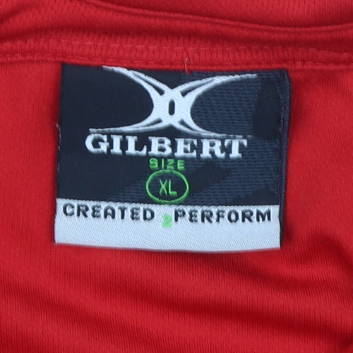 Gilbert Men's Red XL Polo - Sports Activewear