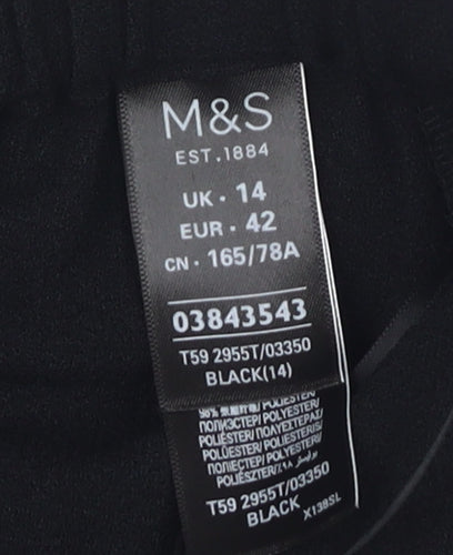 Marks and Spencer Women's Black Trousers Size 14