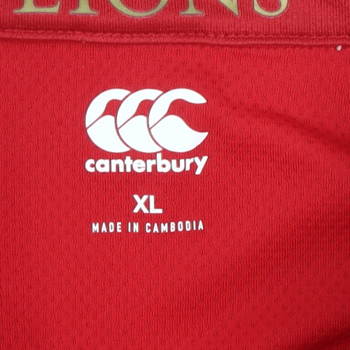 Canterbury Men's Red Rugby Jersey XL