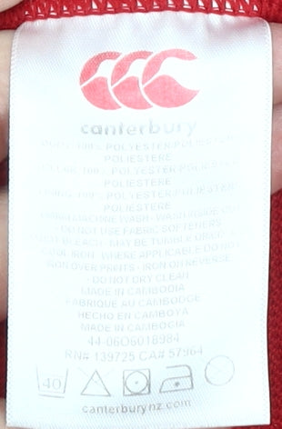 Canterbury Men's Red Rugby Jersey XL