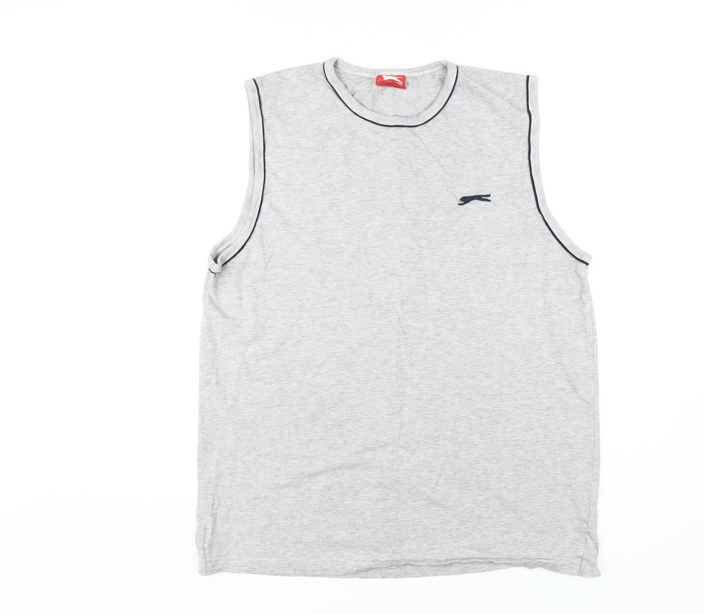 Slazenger Men's Grey Sleeveless Crew Neck T-Shirt XL