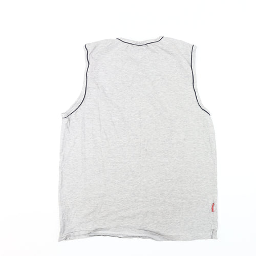 Slazenger Men's Grey Sleeveless Crew Neck T-Shirt XL