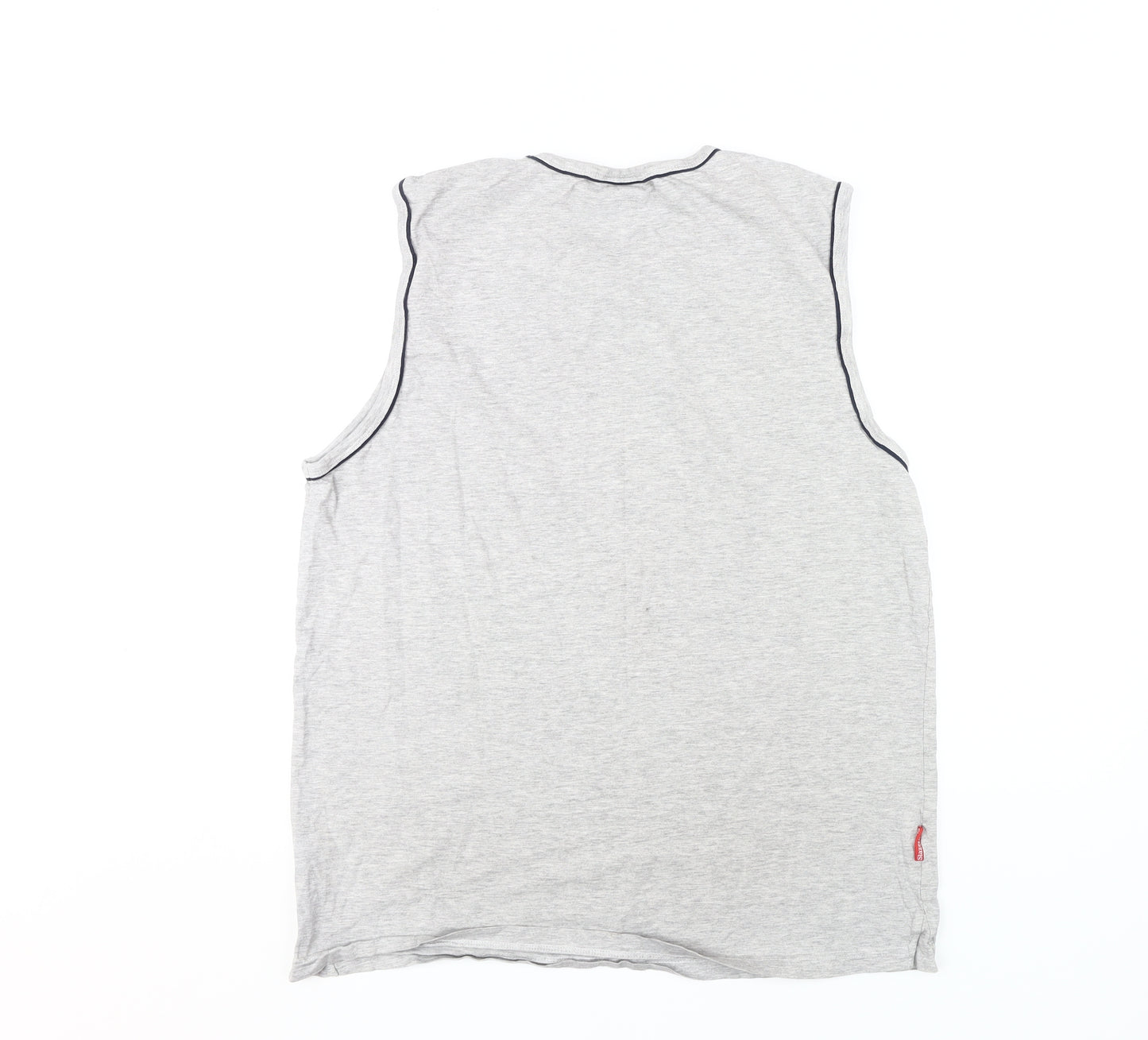 Slazenger Men's Grey Sleeveless Crew Neck T-Shirt XL