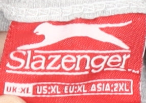 Slazenger Men's Grey Sleeveless Crew Neck T-Shirt XL