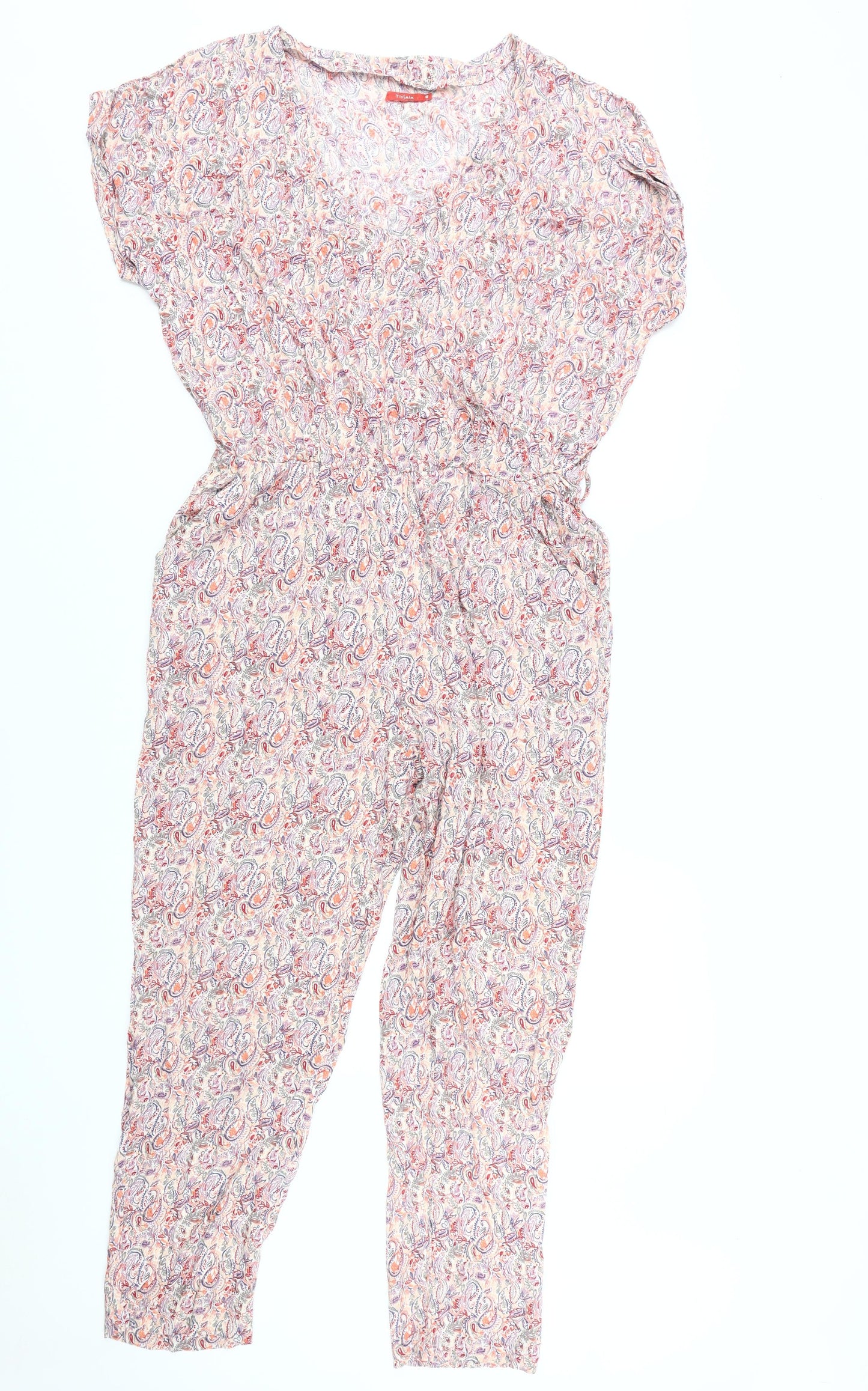 Tissaia Women's Paisley Jumpsuit Size 12