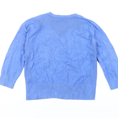 Red Herring Women's Blue Cardigan, Size 12, V-neck