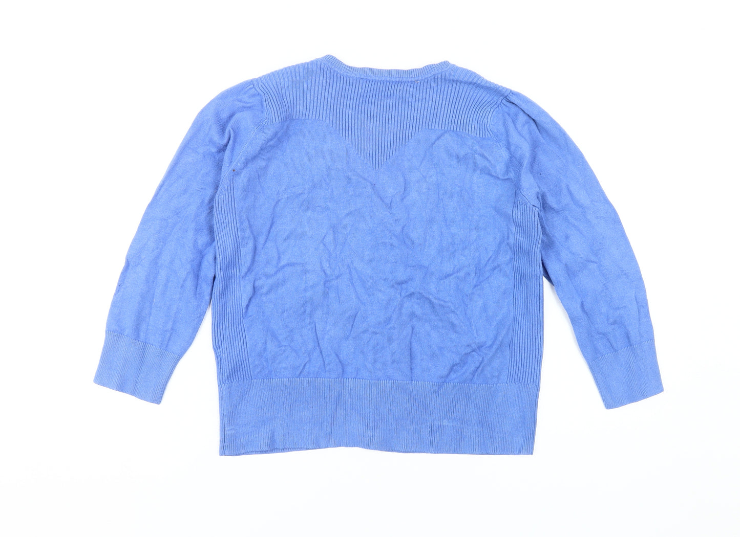 Red Herring Women's Blue Cardigan, Size 12, V-neck