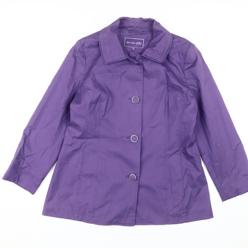 Per Una Women's Purple Mid-Length Jacket Size 16