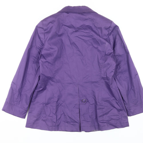 Per Una Women's Purple Mid-Length Jacket Size 16