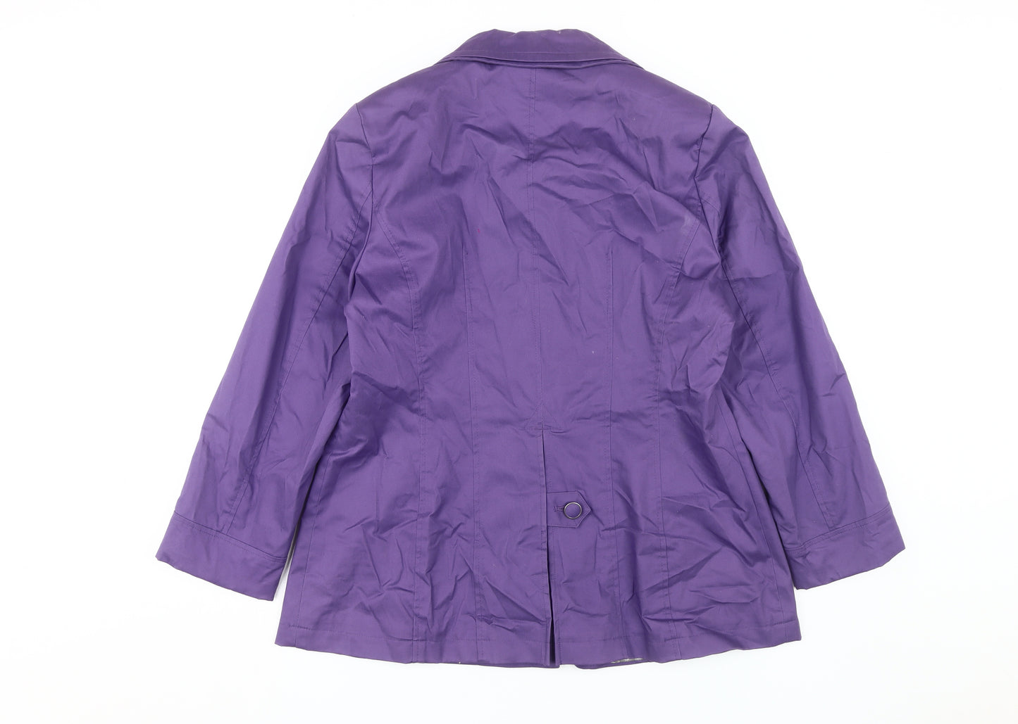 Per Una Women's Purple Mid-Length Jacket Size 16
