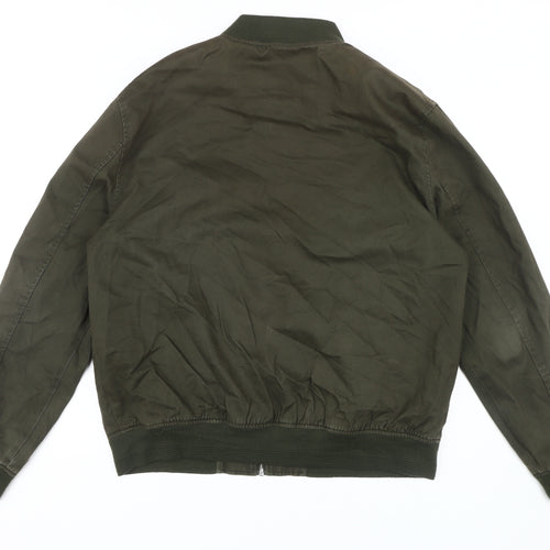 Villain Men's Green Bomber Jacket Size XL