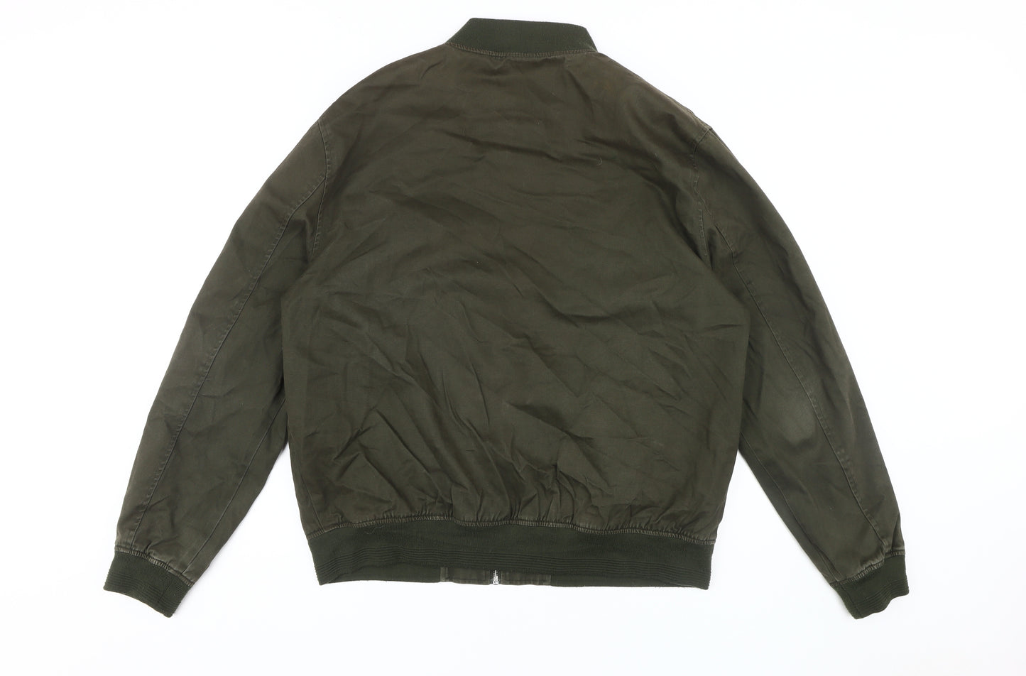 Villain Men's Green Bomber Jacket Size XL