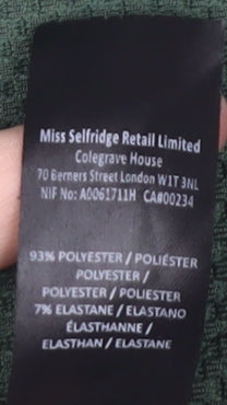 Miss Selfridge Green Petite Bodycon Dress