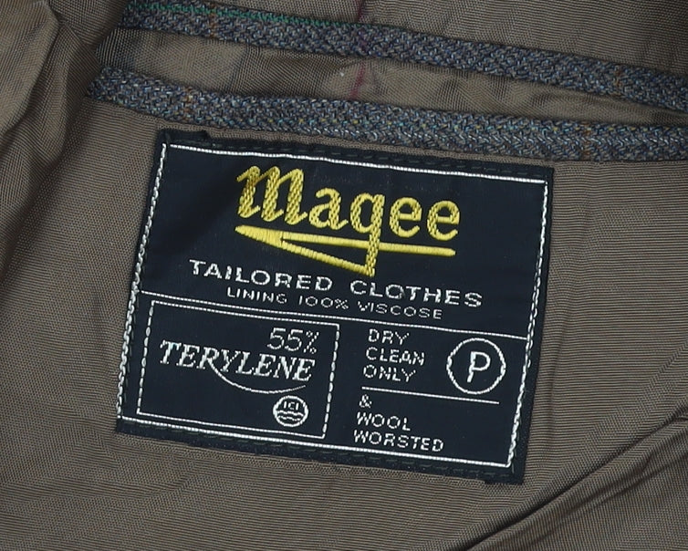 Magee Men’s Brown Regular Fit Blazer 44R