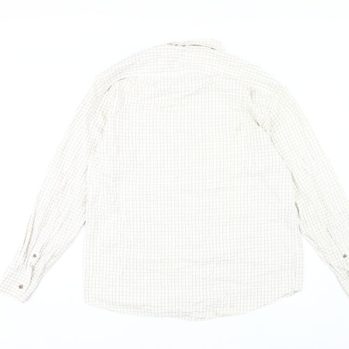 Marks and Spencer Men's Beige Check Shirt 42