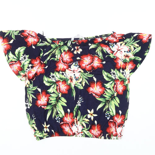 Red Herring Women's Floral Off-Shoulder Blouse, Size 14