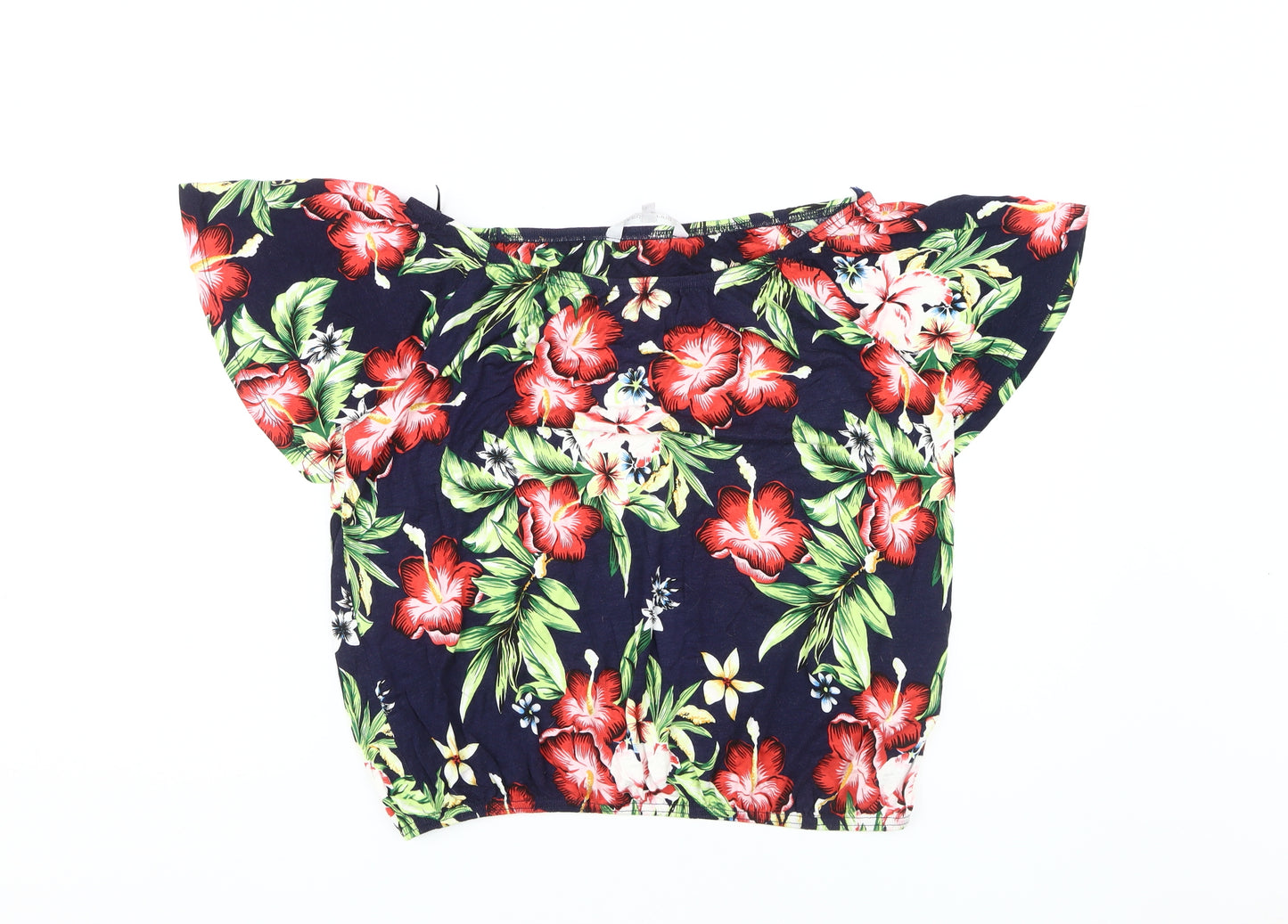 Red Herring Women's Floral Off-Shoulder Blouse, Size 14