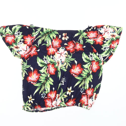 Red Herring Women's Floral Off-Shoulder Blouse, Size 14