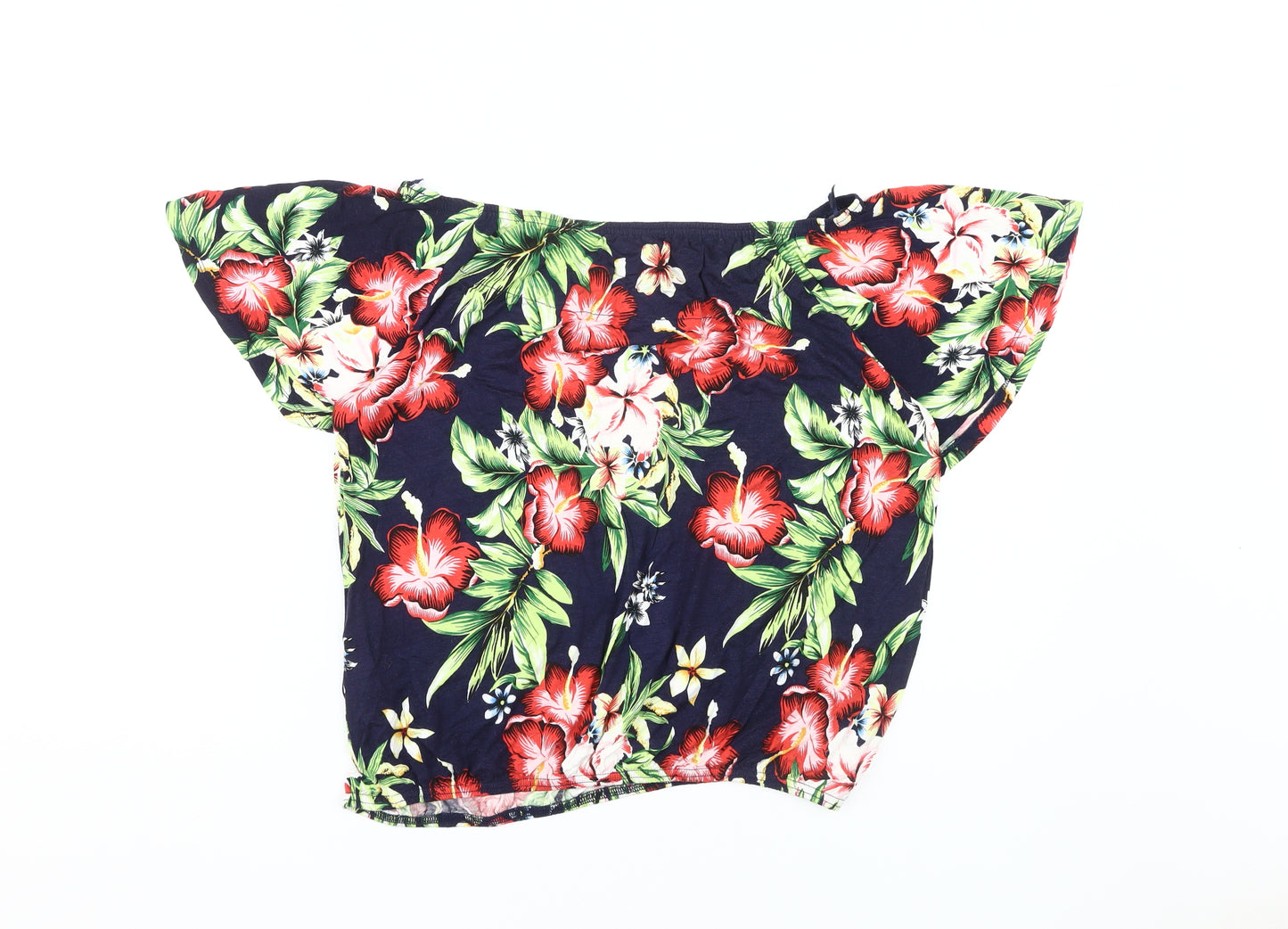 Red Herring Women's Floral Off-Shoulder Blouse, Size 14