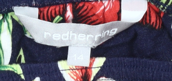 Red Herring Women's Floral Off-Shoulder Blouse, Size 14