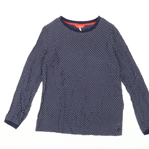 Joules Women's Blue Polka Dot Long Sleeve T-Shirt