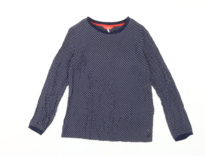 Joules Women's Blue Polka Dot Long Sleeve T-Shirt