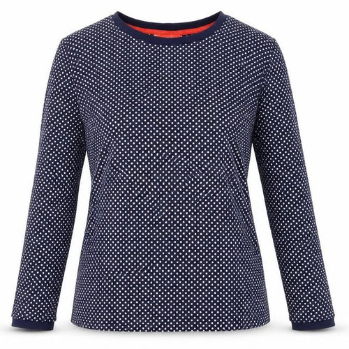 Joules Women's Blue Polka Dot Long Sleeve T-Shirt