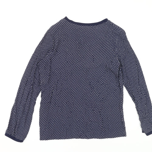 Joules Women's Blue Polka Dot Long Sleeve T-Shirt