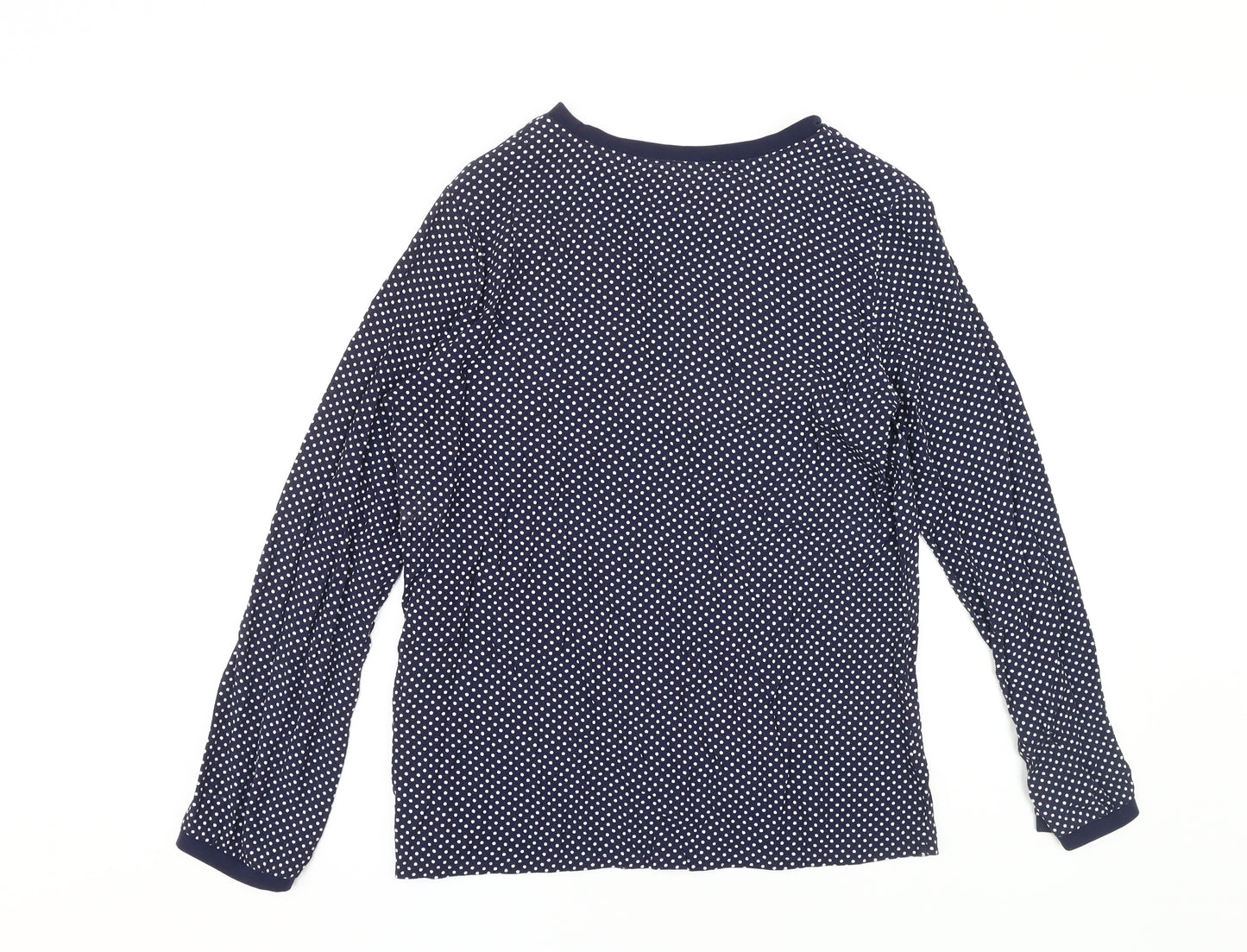 Joules Women's Blue Polka Dot Long Sleeve T-Shirt