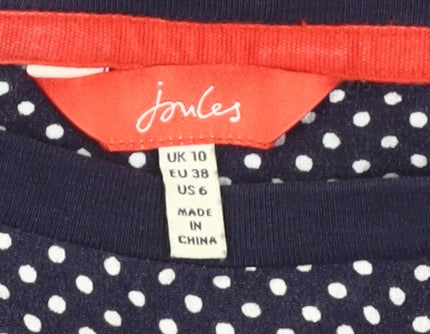 Joules Women's Blue Polka Dot Long Sleeve T-Shirt