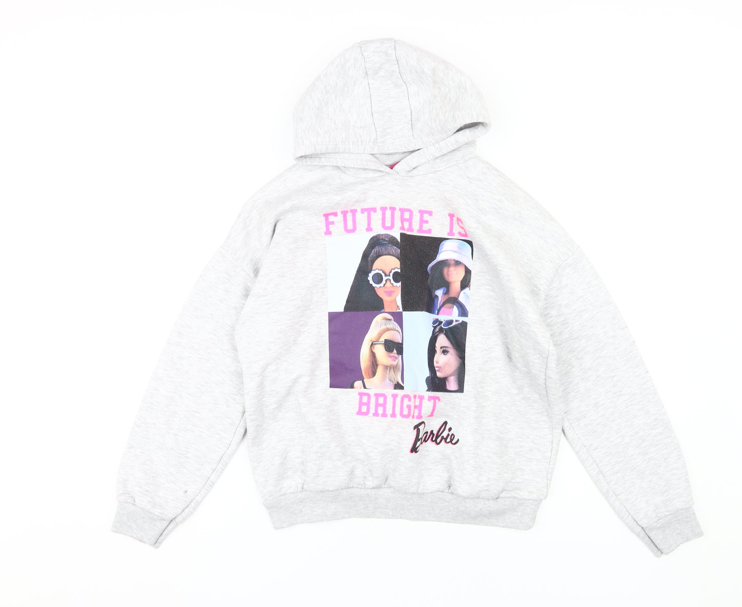George Girls Grey Barbie Pullover Hoodie 11-12 Years