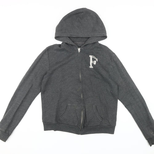 Abercrombie & Fitch Women's Grey Full Zip Hoodie M