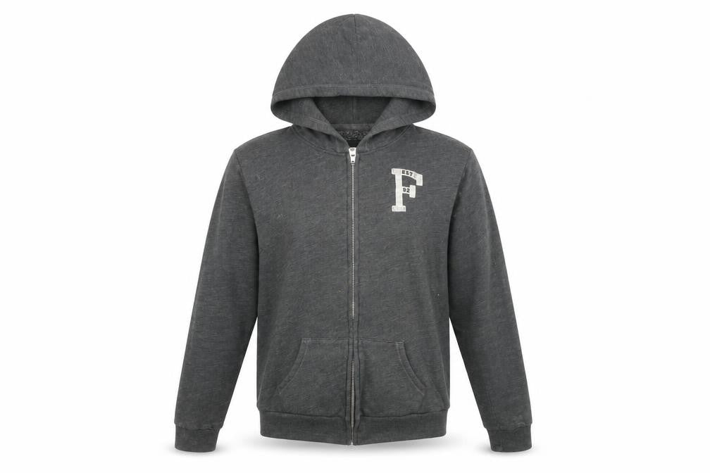 Abercrombie & Fitch Women's Grey Full Zip Hoodie M