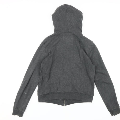 Abercrombie & Fitch Women's Grey Full Zip Hoodie M