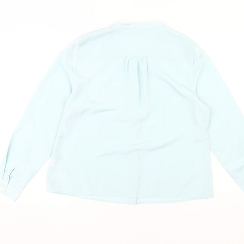 Eastex Women's Blue Long Sleeve Collared Blouse Size 16