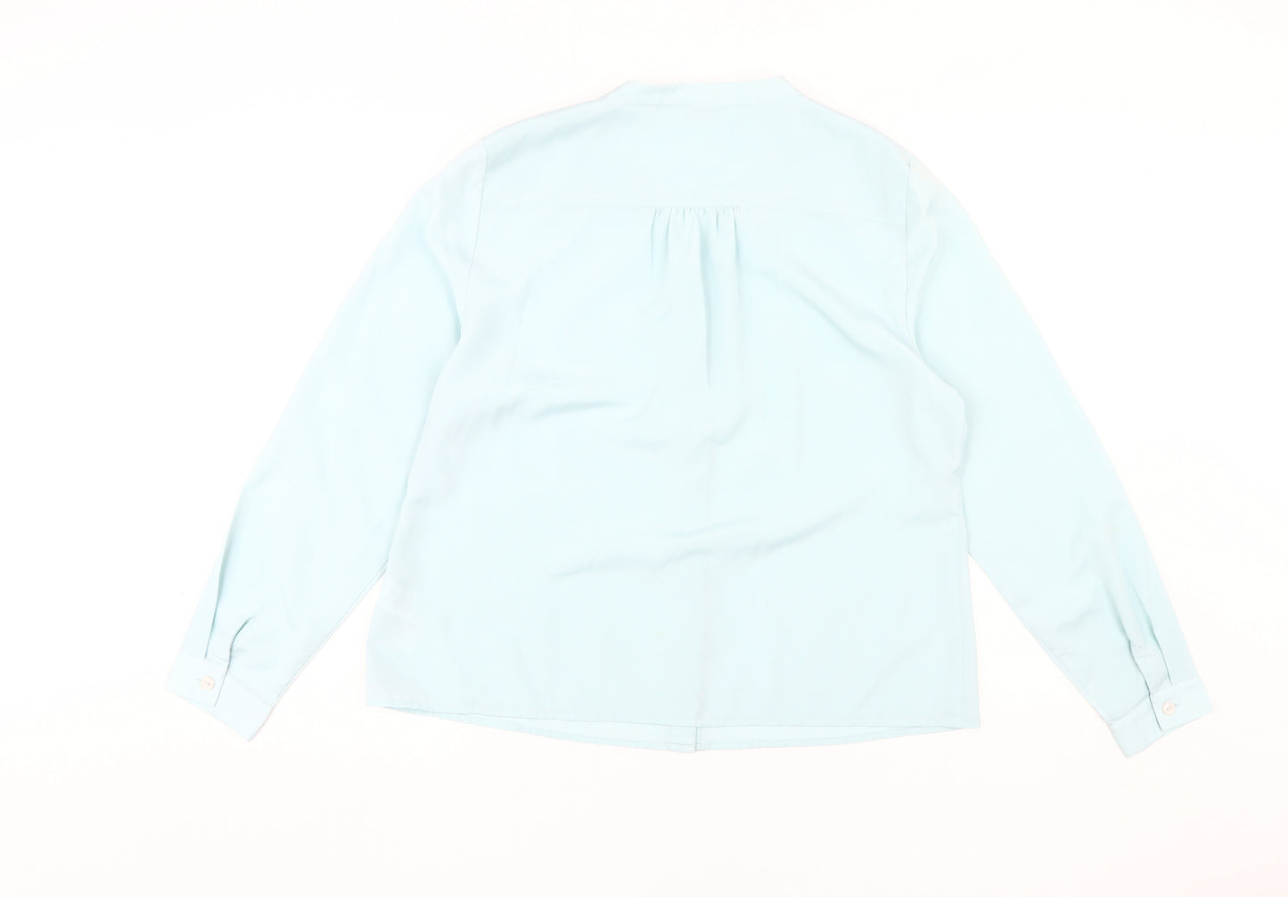 Eastex Women's Blue Long Sleeve Collared Blouse Size 16