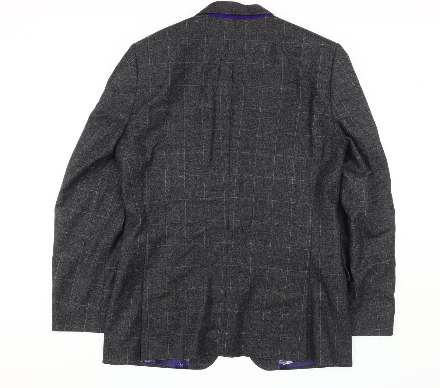 Ted Baker Men's Grey Check Blazer 38R Regular Fit